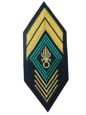 GALON DE PARADE LEGION ETRANGERE SERGENT 20 ANS DE SERVICE SCRATCH AU DOS