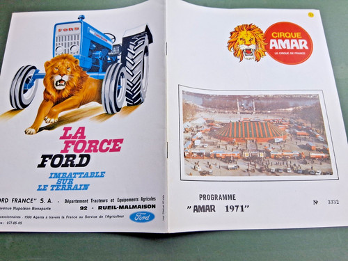 1971 ete programme cirque amar - 1971,