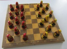 jeu de dames ancien en bois