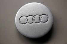 Moyeu de cache centre de roue en alliage d'aluminium argenté OE Audi...