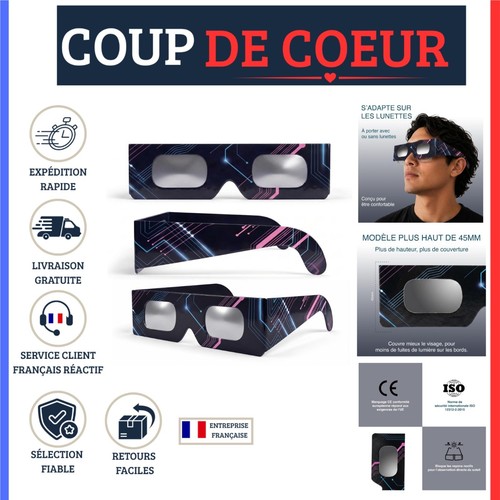 Lunettes éclipse solaire safe - solaire,