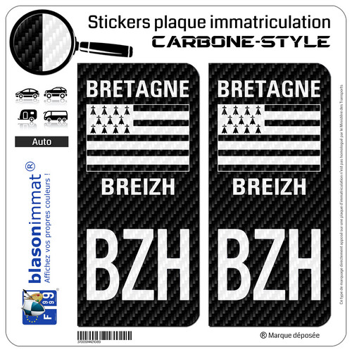 Stickers autocollants plaque - 2,