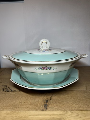 Soupière plat amand - plat, st