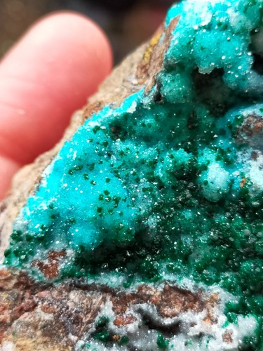 Jolie chrysocolle druzy bleue - chrysocolle,