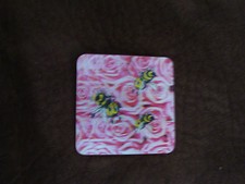 PETIT TAPIS MOUSSE ABEILLES/FLEURS EFFET CHANGEANT