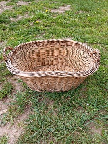 Ancien panier osier - en,