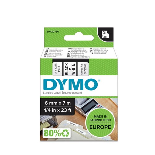 Ruban étiquetage dymo - d1, 6