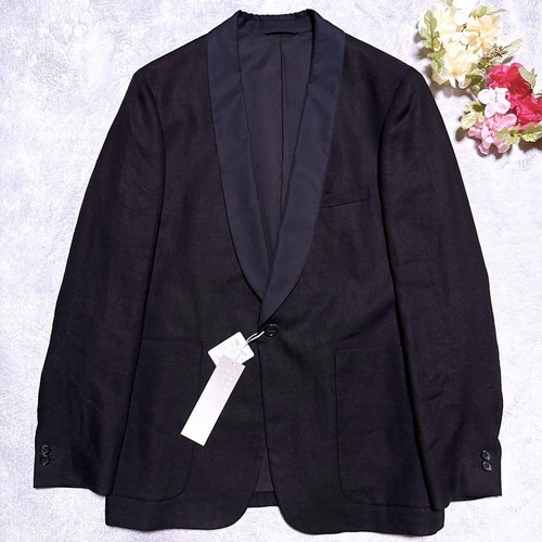 Veste smoking noire lin - veste,