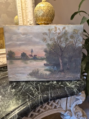 Tableau huile sur toile - huile,