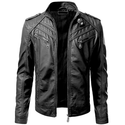 Manteau veste biker homme - manteau,