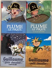 2 PLUME LE PIRATE - 2 GUILLAUME LE PETIT CHEVALIER enfant jeunesse livre