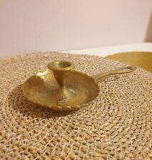 Bougeoir à Main en Laiton -