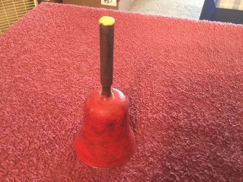 Brass color metal painted bell - color,