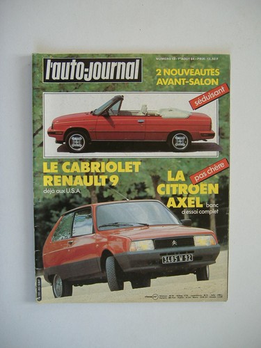 Auto journal 1984 - journal, saab