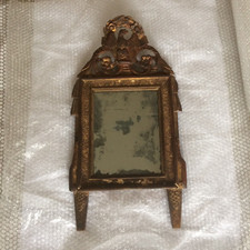 ANCIEN MIROIR D'ÉPOQUE À FRONTON EMPIRE NAPOLÉON PREMIER