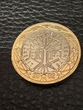 Pièce de 1 euro France 2002  neuve de rouleau +++ RARE+++