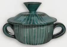 Rare Pot Couvert Signé R.P