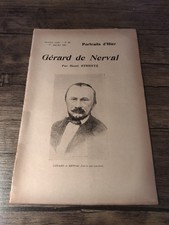 Portraits d' Hier . Gérard de Nerval par Henri Strentz  . 1911
