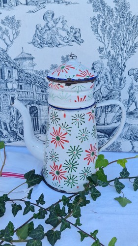 Ancienne cafetiere emaillee - ancienne,