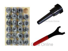 Mandrin Porte Pince CM4 M16 ER40 + Jeu de pinces ER40 472E HL + Clef UM #011