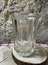 Grand Pot à confiture en verre ancien Soufflé
