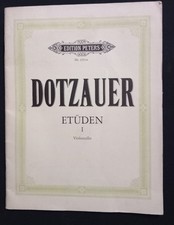 DOTZAUER - partition - Etude pour violoncelle -Editions Peters n° 2351a