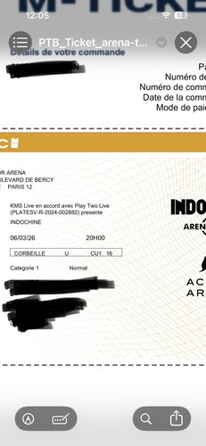 Places concert indochine - ,