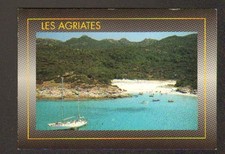 LES AGRIATES (CORSE) VOILIER & BATEAUX à la PLAGE animée vue aérienne