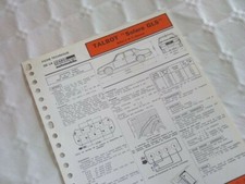 Fiche technique Talbot Solara
