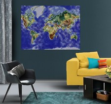 3D violet ciel B523 carte du