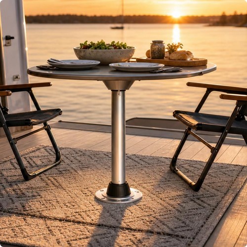 Pied table aluminium - pied,