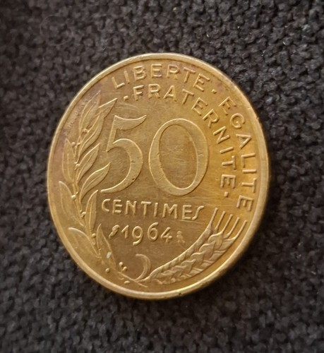 Rare pièce centimes france - 50,