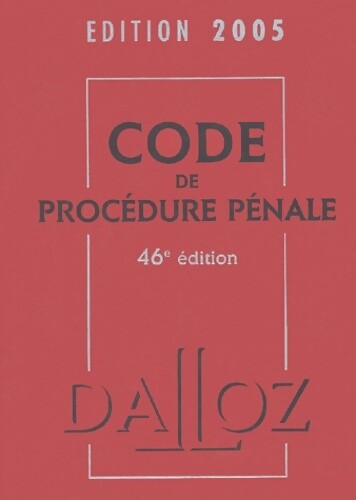 Code procédure pénale - code,