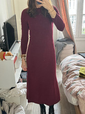 Robe artemise laine bordeaux