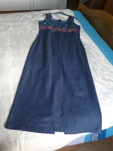 Brodée 100 coton robe - brodée, 100%