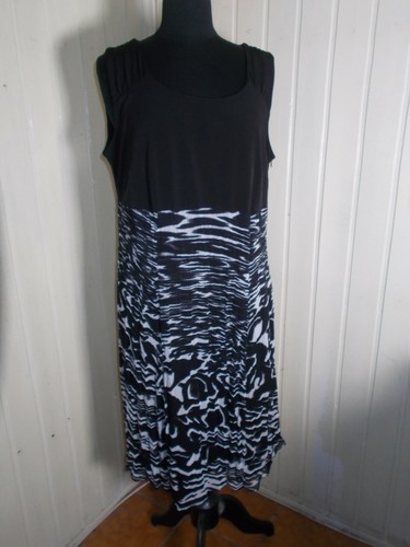 Robe longue polyester noir