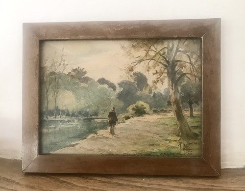 Aquarelle sur papier signée - aquarelle,