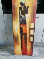 Tableau gouache africaine