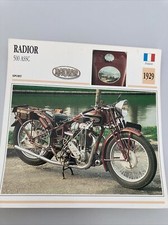 Radior 500 ASSC 1929 carte moto de collection Atlas France