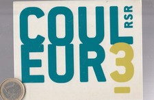 Radio . COULEUR 3. RSR.  11.5