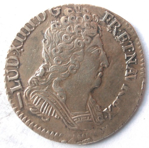 Louis xiv superbe ecu aux - xiv,