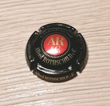 Capsule de Champagne Alfred ROTHSCHILD & Cie noire rouge et or