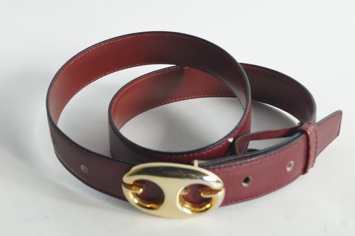 Gucci ceinture cuir bordeaux - gucci,