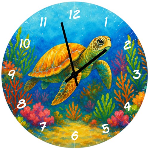 Horloge murale Tortue marine