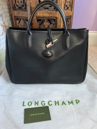 Longchamp roseau black smooth - longchamp,