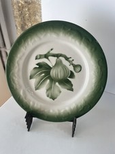 assiette dessert Comptoir de famille fruit Figue Bordure barbotine Déco Cuisine