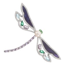  Broche libellule en strass