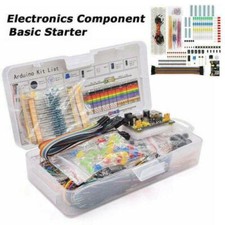 Kit de démarrage pour composants électroniques, fils, plaque d'essai, buzzer, LE