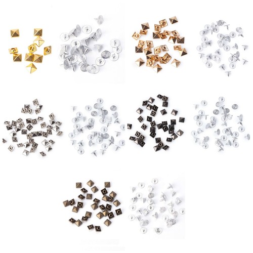 100pcs métal clous pyramide - métal,