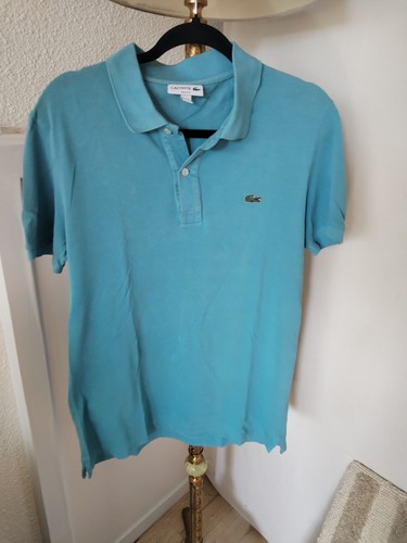 Polo bleu ciel lacoste taille - bleu,